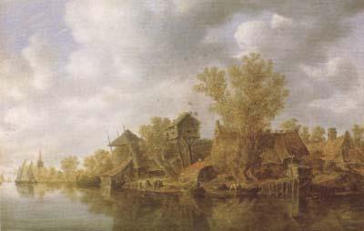 Jan van Goyen River Landscape (mk08)